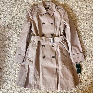 Sold!!NWT Lauren Ralph Lauren Jacket Belted Trench Coat Size M